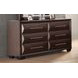 Hinwitz Espresso 6 Drawer Dresser