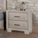 Hinwitz White Oak 2 Drawer Nightstand