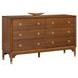 Hepburne Walnut and White Upholstered Storage Panel Bedroom Set with LED
