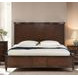 Westerham Dark Cherry Panel Bedroom Set with LED
