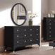 Torrance Black 6 Drawer Dresser