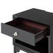 Torrance Black 1 Drawer Nightstand with USB Charging