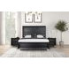 Ashbourne Black Panel Queen Bed with LED Light