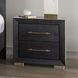 Ashbourne Black Panel Bedroom Set with LED Light