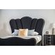 Eleanora Black Queen Upholstered Panel Bed
