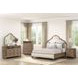 Lyris Rustic Oak Queen Panel Bed