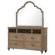 Lyris Rustic Oak Arched Dresser Mirror