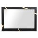 Goldsberg Black and Gold Rectangular Dresser Mirror