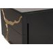 Goldsberg Black and Gold 2 Drawer Nightstand