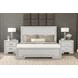Basilone Rustic White Panel Bedroom Set