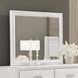 Basilone Rustic White Rectangular Dresser Mirror