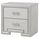 Basilone Rustic White Panel Bedroom Set