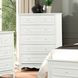 Naucalpan White 5 Drawer Chest