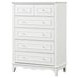 Naucalpan White 5 Drawer Chest