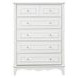 Naucalpan White 5 Drawer Chest