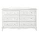 Naucalpan White 6 Drawer Dresser