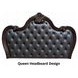 Ventresca Dark Cherry and Gray Queen Upholstered Panel Bed with Nailhead Trim