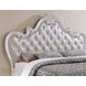 Ventresca White Upholstered Panel Bedroom Set with Nailhead Trim