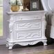 Ventresca White Upholstered Panel Bedroom Set with Nailhead Trim