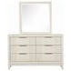 Isadore Antique White 6 Drawer Dresser