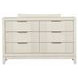 Isadore Antique White Panel Bedroom Set with LED Light