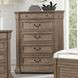 Sheringham Weathered Gray 5 Drawer Chest