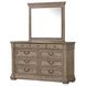 Sheringham Weathered Gray Rectangular Dresser Mirror