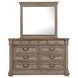 Sheringham Weathered Gray Rectangular Dresser Mirror