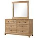 Mchenry Natural Oak Rectangular Dresser Mirror