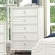 Whitehaven Antique White 5 Drawer Chest