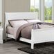 Louis Philippe White Full Sleigh Bed