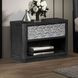Sterling West Ash Gray 1 Drawer Nightstand with USB Charging