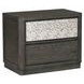 Sterling West Ash Gray 2 Drawer Nightstand with USB Charging