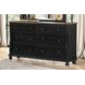 Neue Mills Farmhouse Black and Rustic Oak 6 Drawer Dresser