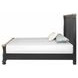 Neue Mills Farmhouse Black and Rustic Oak King Panel Bed