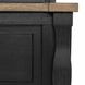 Neue Mills Farmhouse Black and Rustic Oak King Panel Bed
