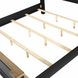 Neue Mills Farmhouse Black and Rustic Oak King Panel Bed