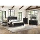 Neue Mills Farmhouse Black and Rustic Oak King Panel Bed