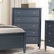 Altamira Malta Blue Panel Bedroom Set