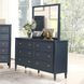 Altamira Malta Blue Panel Bedroom Set