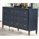 Altamira Malta Blue Panel Bedroom Set