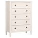 Altamira White 5 Drawer Chest