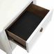 Altamira White 2 Drawer Nightstand with USB Charging