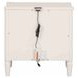 Altamira White 2 Drawer Nightstand with USB Charging