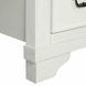 Hampstead White and Dark Brown Queen Storage Panel Bed