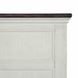 Hampstead White and Dark Brown Queen Storage Panel Bed