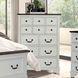 Hampstead White and Dark Brown Storage Panel Bedroom Set