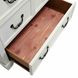 Hampstead White and Dark Brown 5 Drawer Chest