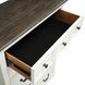 Hampstead White and Dark Brown 5 Drawer Chest