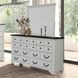 Hampstead White and Dark Brown Storage Panel Bedroom Set